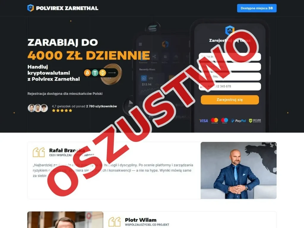 Crypto Scam: Jak oszuści wykorzystują wizerunek polityków i biznesmenów